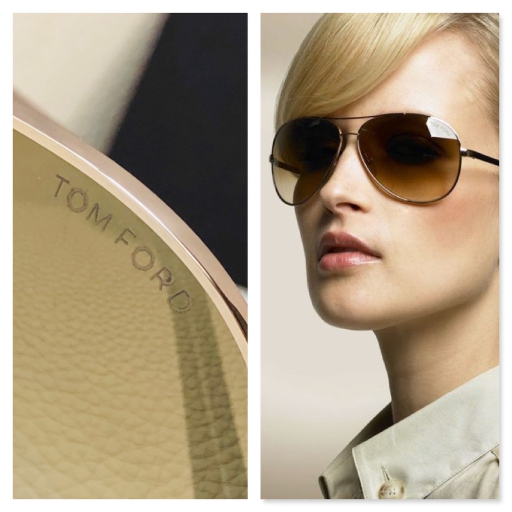 SOLD 🚫 New TOM FORD Rose Gold Aviator Sunglasses - Picture 6 of 8